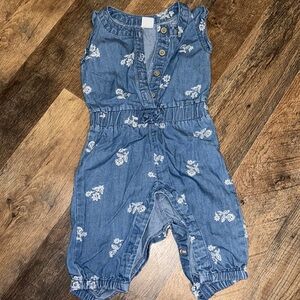 Baby summer denim one piece ☀️